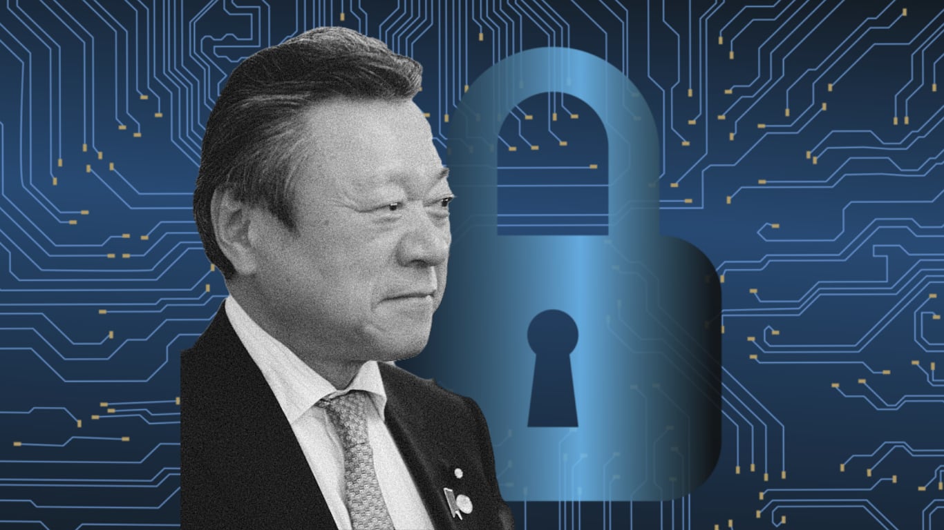 Japan's Minister for Cybersecurity Yoshitaka Sakurada